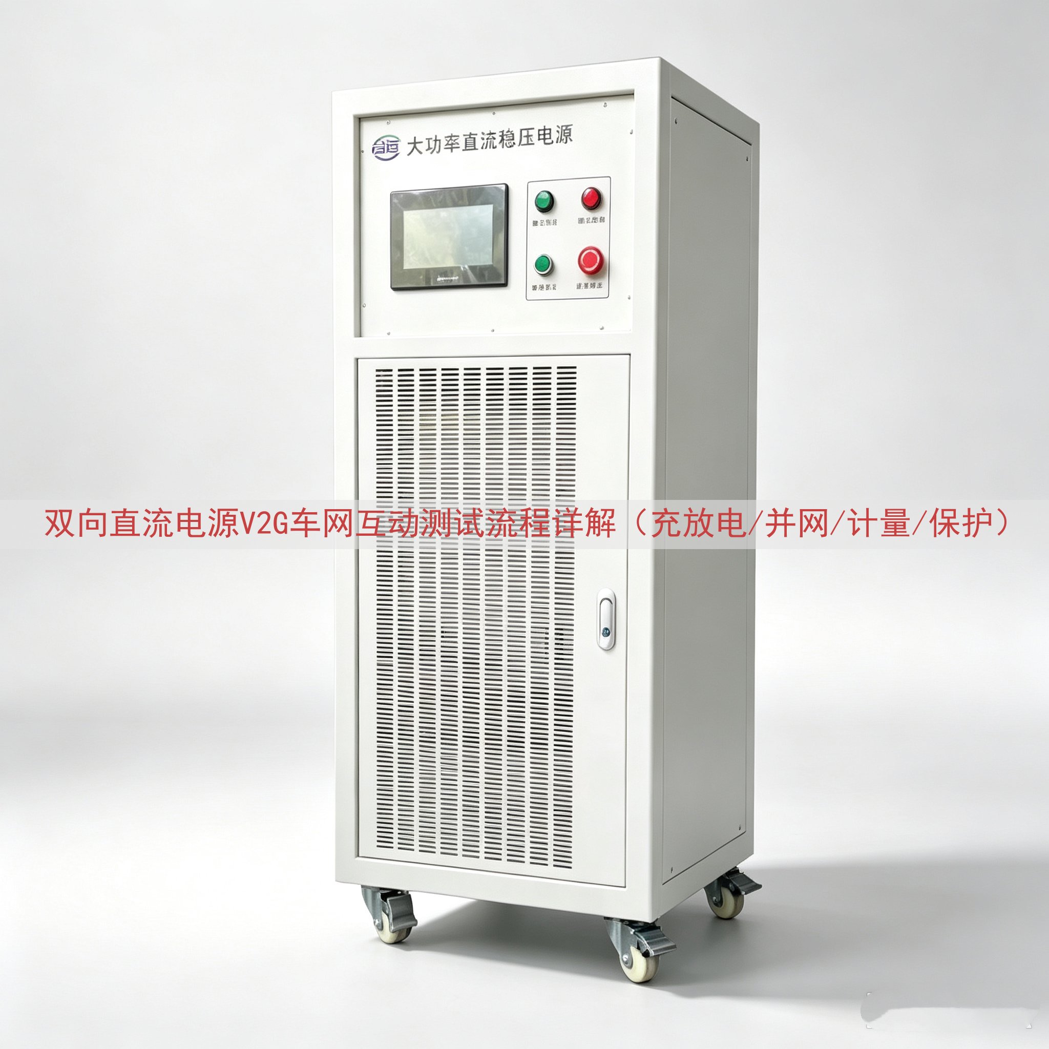 双向直流电源V2G车网互动测试流程详解（充放电/并网/计量/...